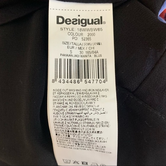 Desigual Long Sleeve Top Small - Picture 8 of 8